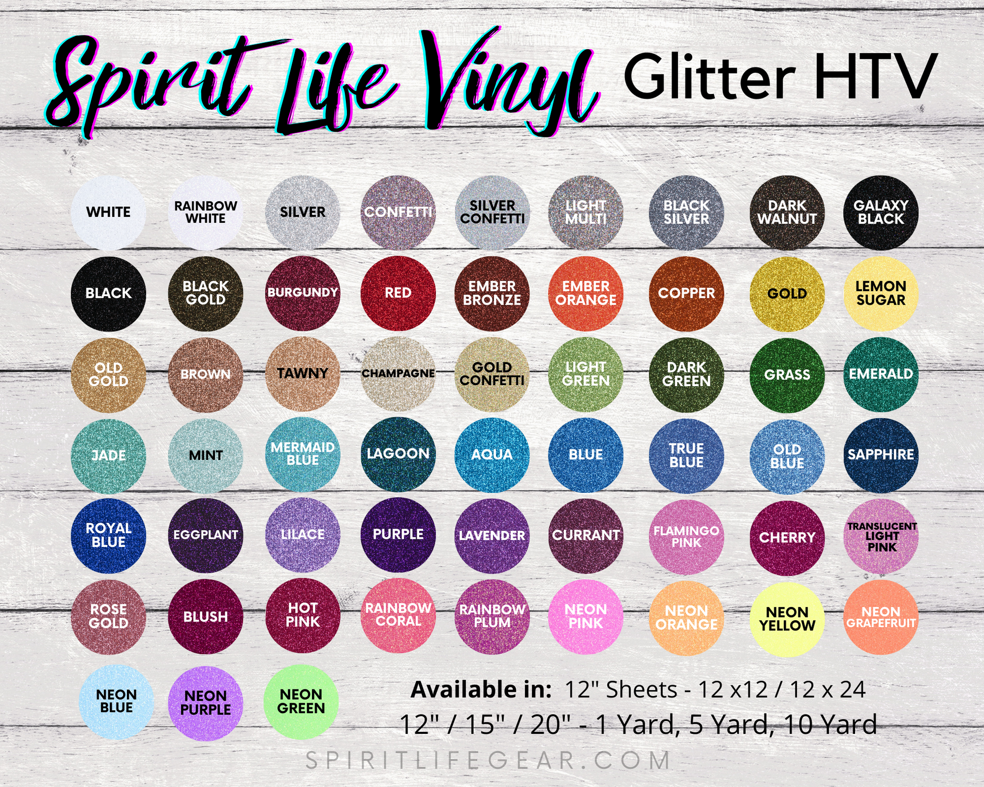 Siser Glitter HTV – Spirit Life Vinyl & Blanks